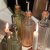 Flaskor i glas för olivolja